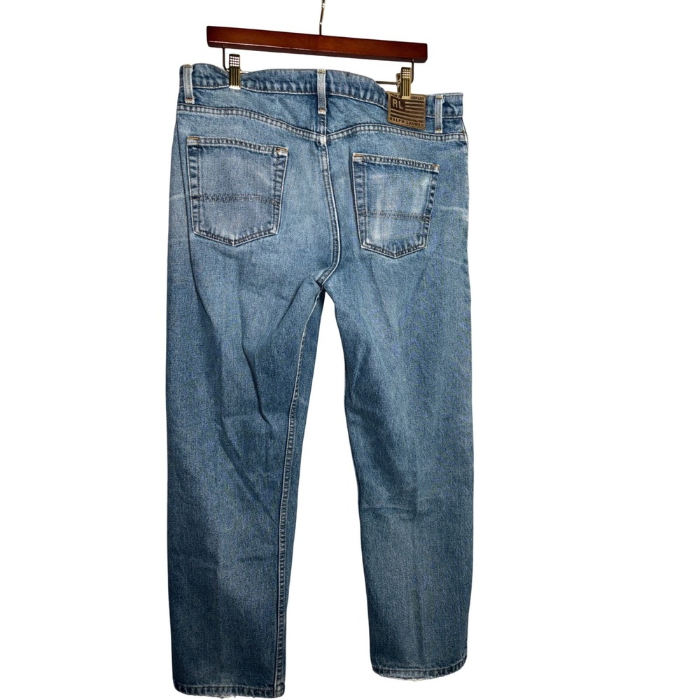 Ralph Lauren Mens 38 Classic Fit Blue Denim Straight Leg Jeans